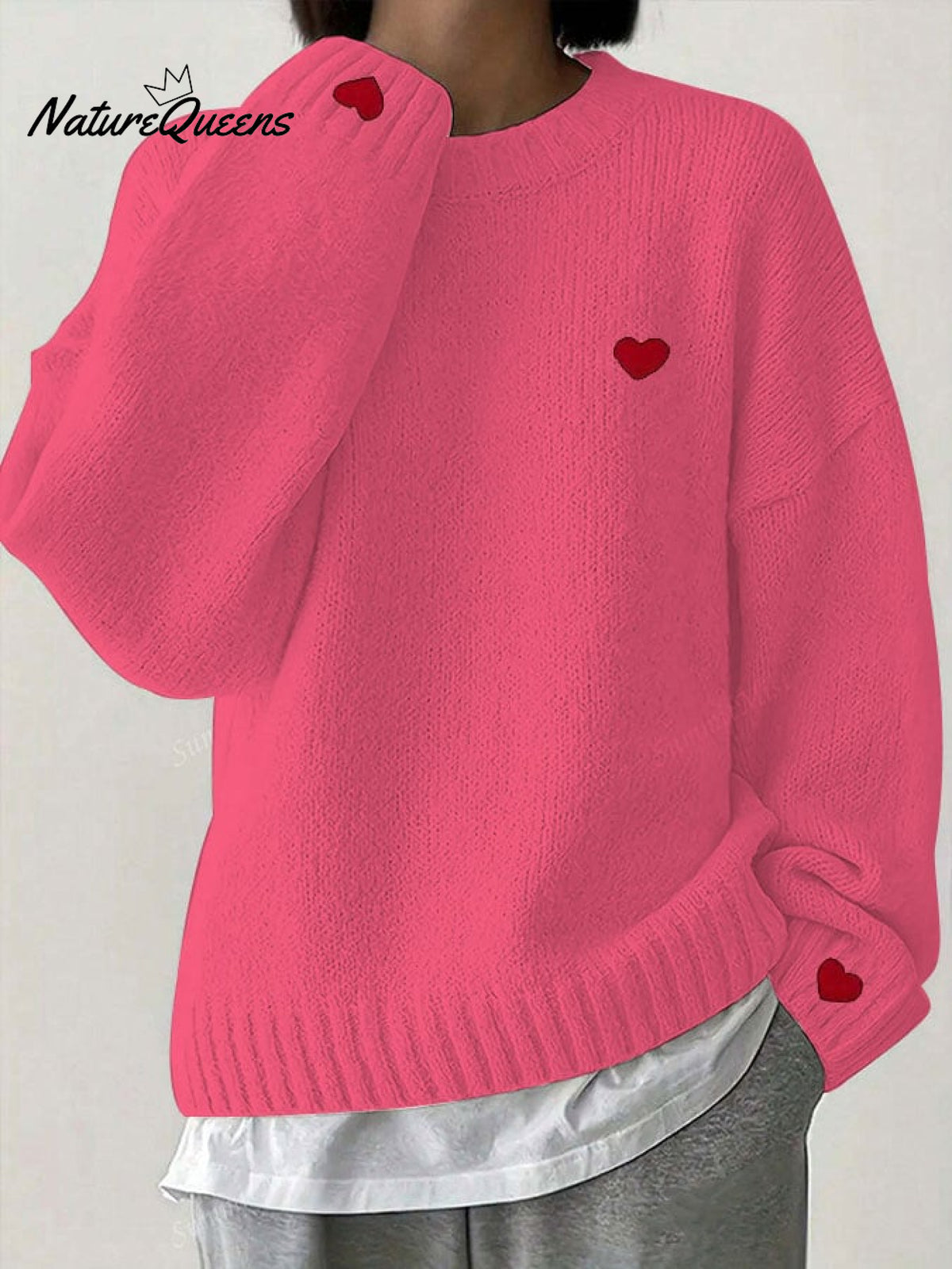 Women's Valentine's Day Heart Casual Sweater