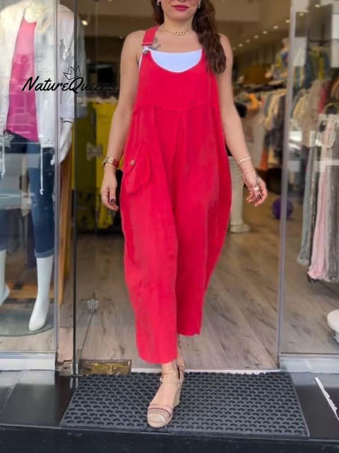 Women's casual overalls jumpsuit