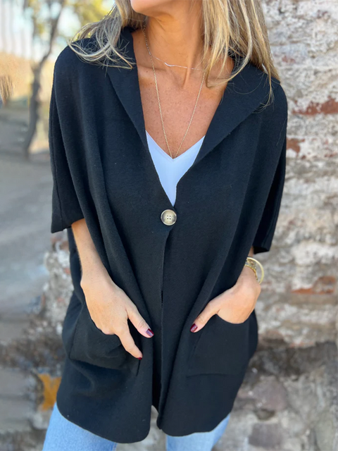 Women's Zipper Pocket Stand Collar Jacket