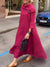 Retro Elegant Lapel Linen Dress