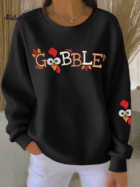 Women's Gobble Turkey Casual Sweatshirt