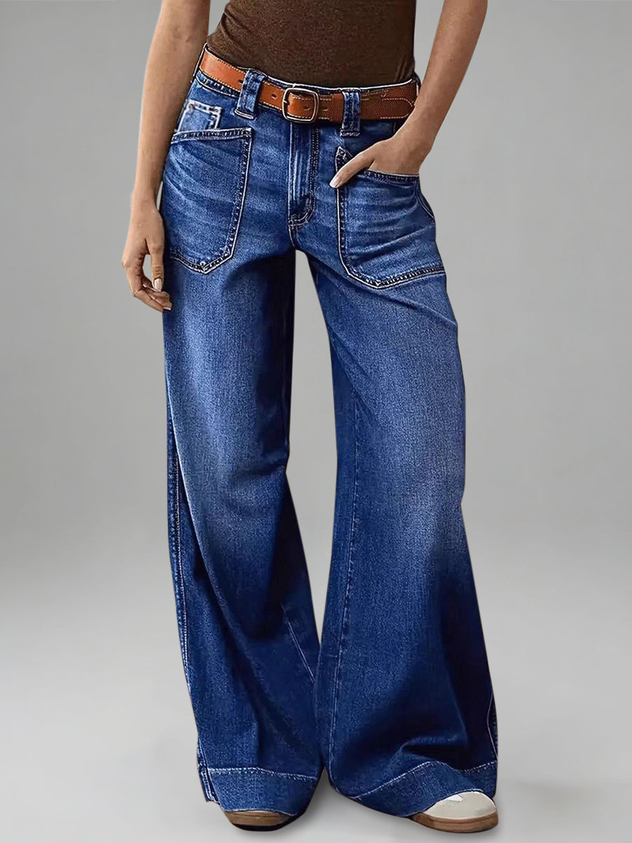 Daily Blue Pocket Vintage Denim Jeans