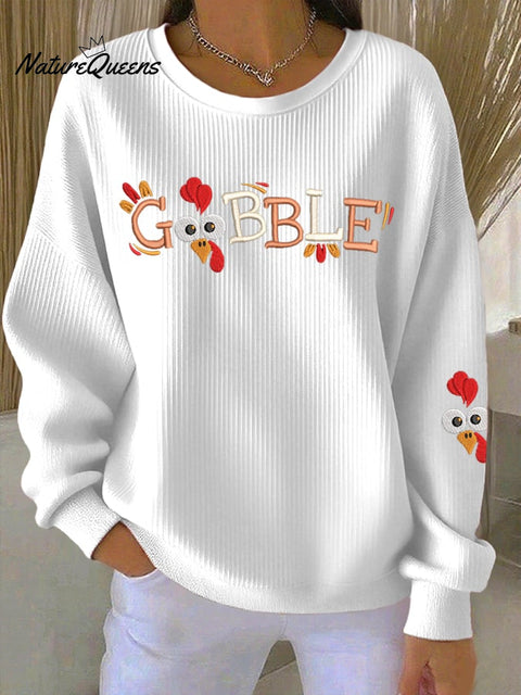 Women's Gobble Turkey Casual Sweatshirt