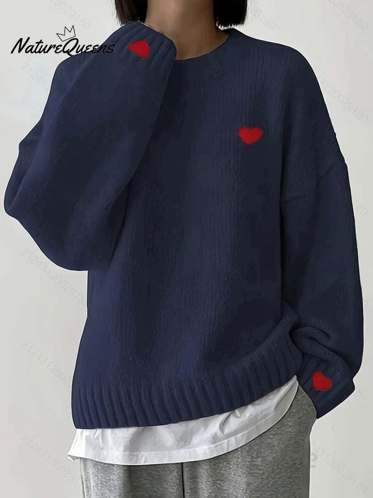 Women's Valentine's Day Heart Casual Sweater