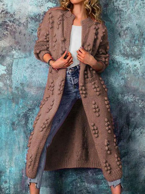 Women'S Solid Color Casual Cardigan