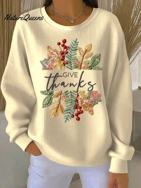 Women's Casual Autumn Thanksgiving Pumpkin Sweatshirt