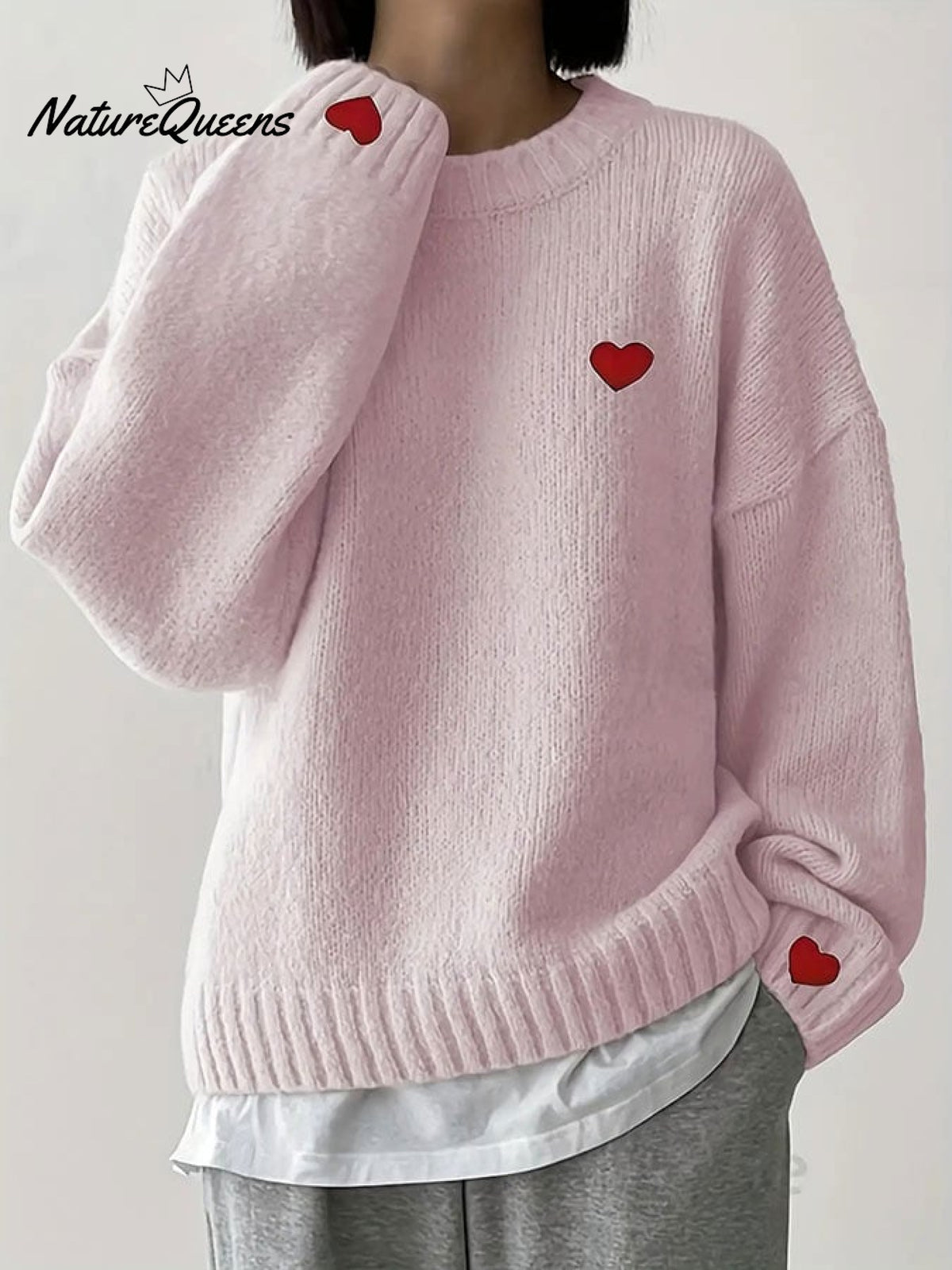 Women's Valentine's Day Heart Casual Sweater