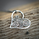 Retro Spiral Love Necklace