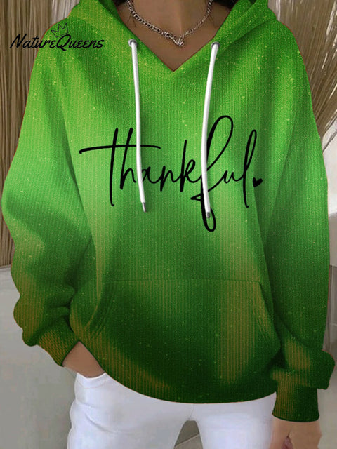 Women's Thanksgiving Blessing Printed Sweatshirt