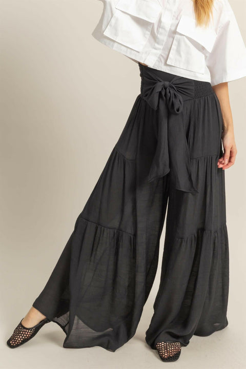 Boho Breeze Tiered Palazzo Pants