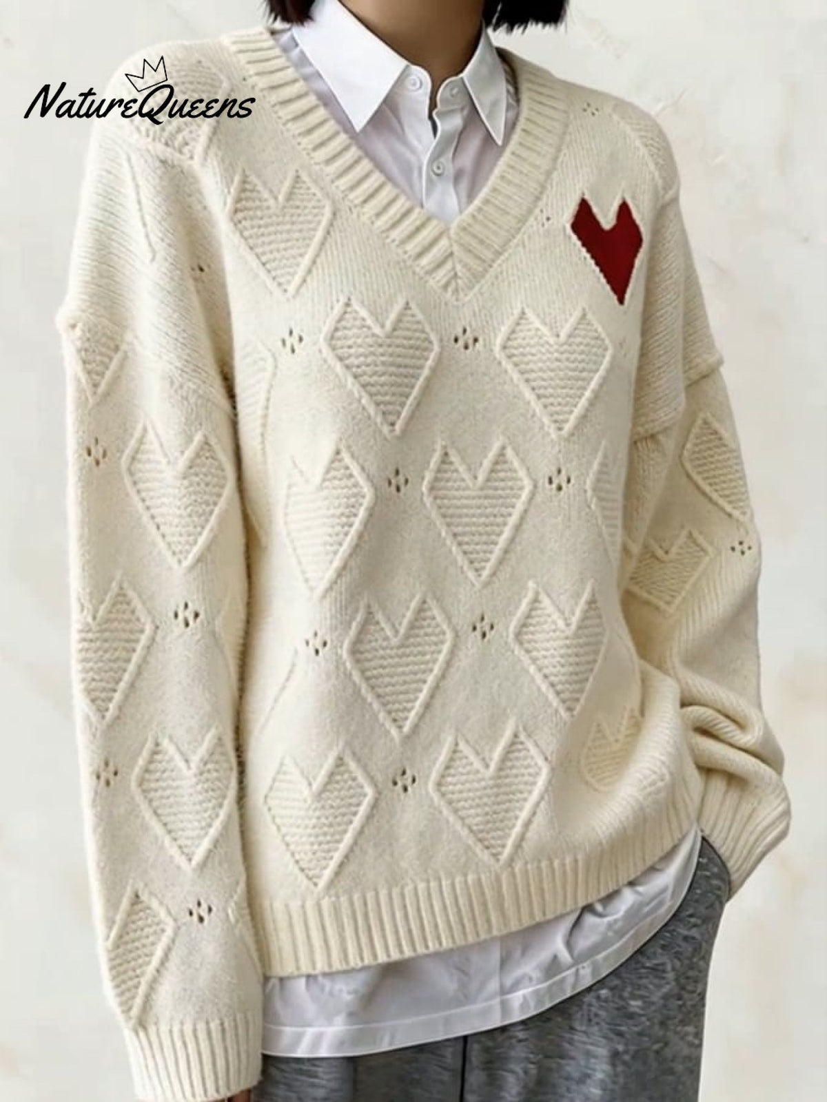 Women'S Casual Color-Block Sweater