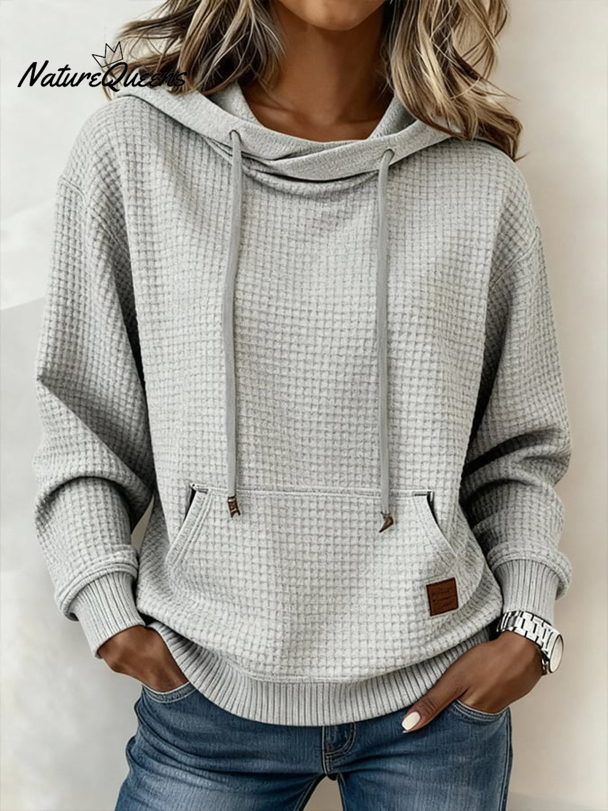 Women'S Casual Loose Hooded Collar Sweatshirt