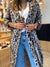 Animal Print Long Cotton Shirt