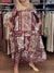 Vintage Lily Paisley Print Satin Dress