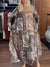 Vintage Lily Paisley Print Satin Dress