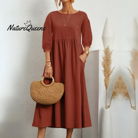 CHRISTINE? | Timeless Cotton Maxi Dress