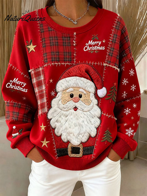 Women's Casual Christmas Print Long Sleeve Sweatshirt