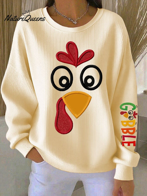 Women's Gobble Turkey Casual Sweatshirt