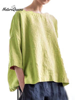 Women's Simple Round Neck Loose Top