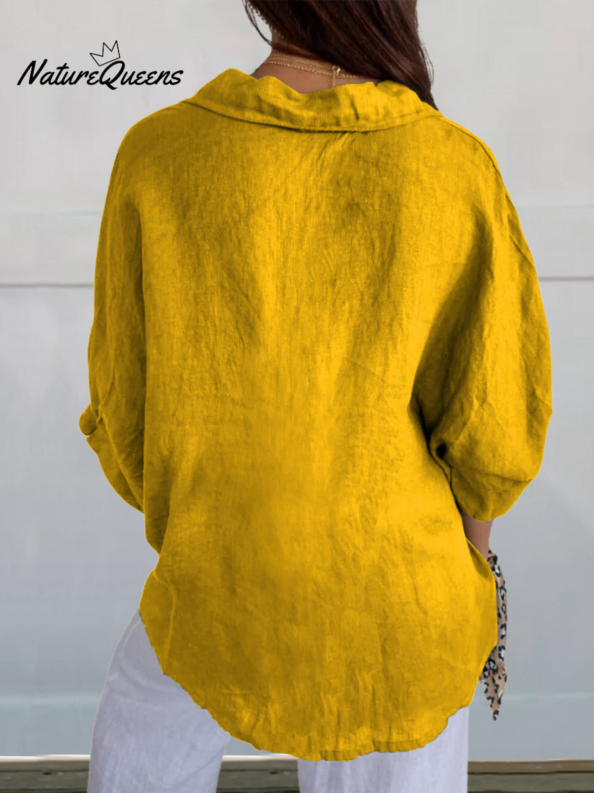 Women's Cute Animal Fun and Colorful Dogs Dachshund Print Casual Linen V-neck Shirt