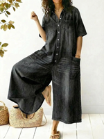 Women's Cozy And Casual Cotton Jumpsuit