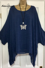 Women'sIrregular Solid Color Casual Shirt