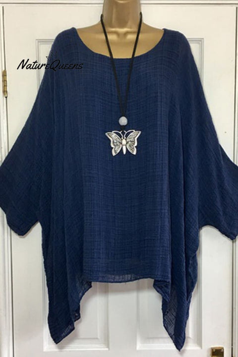 Women's  Irregular Solid Color Casual Shirt