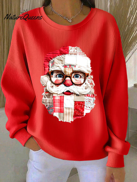 Women's Santa Claus Print Casual Sweatshirt