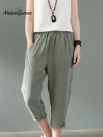 Women's Cotton Linen Fashion Loose Casual Pants