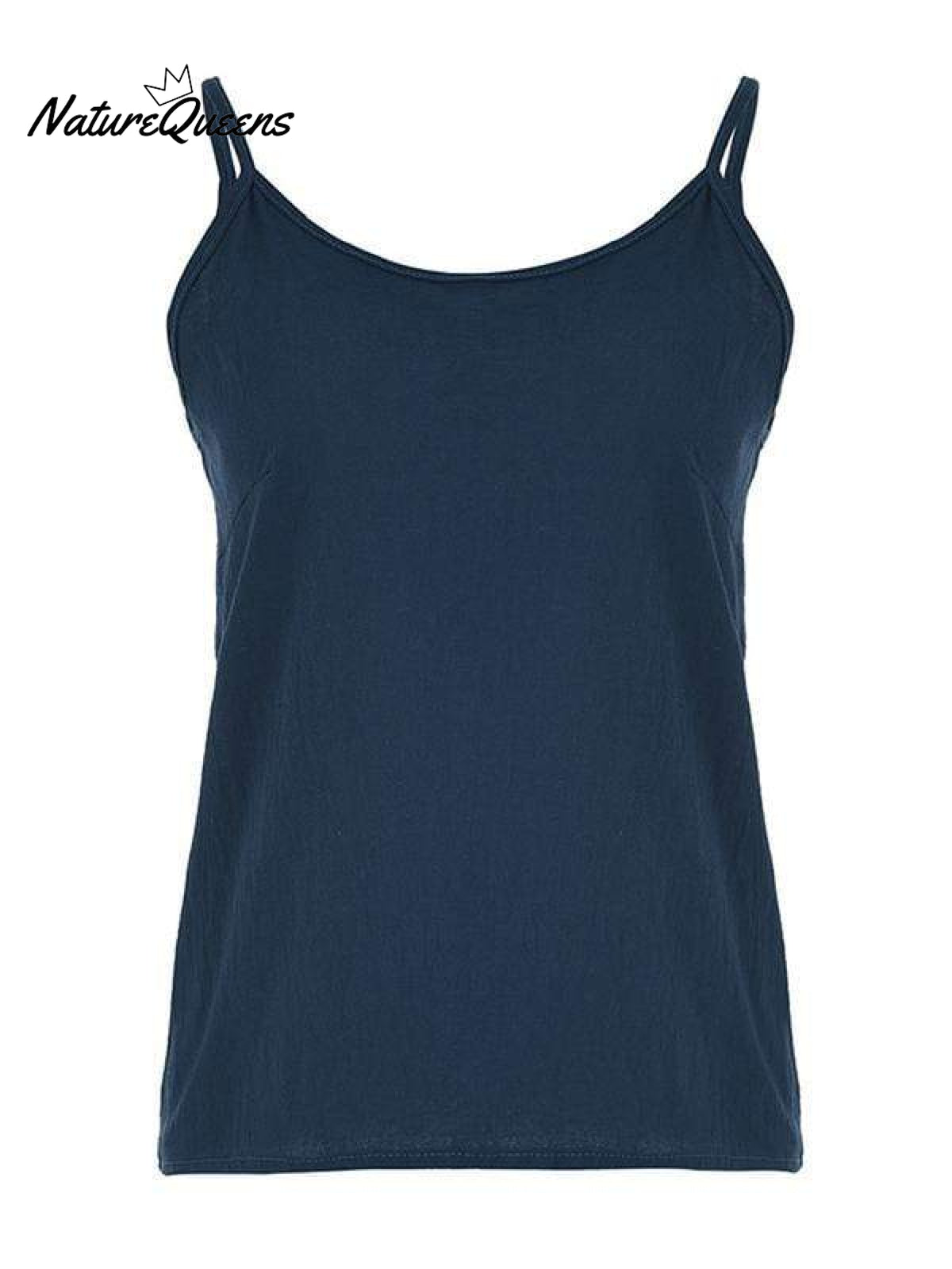Spaghetti Strap Linen Blend Top