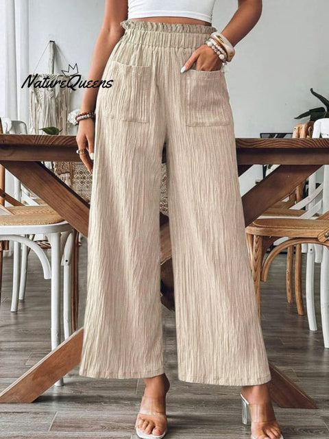 Women'S Solid Color Casual Trousers