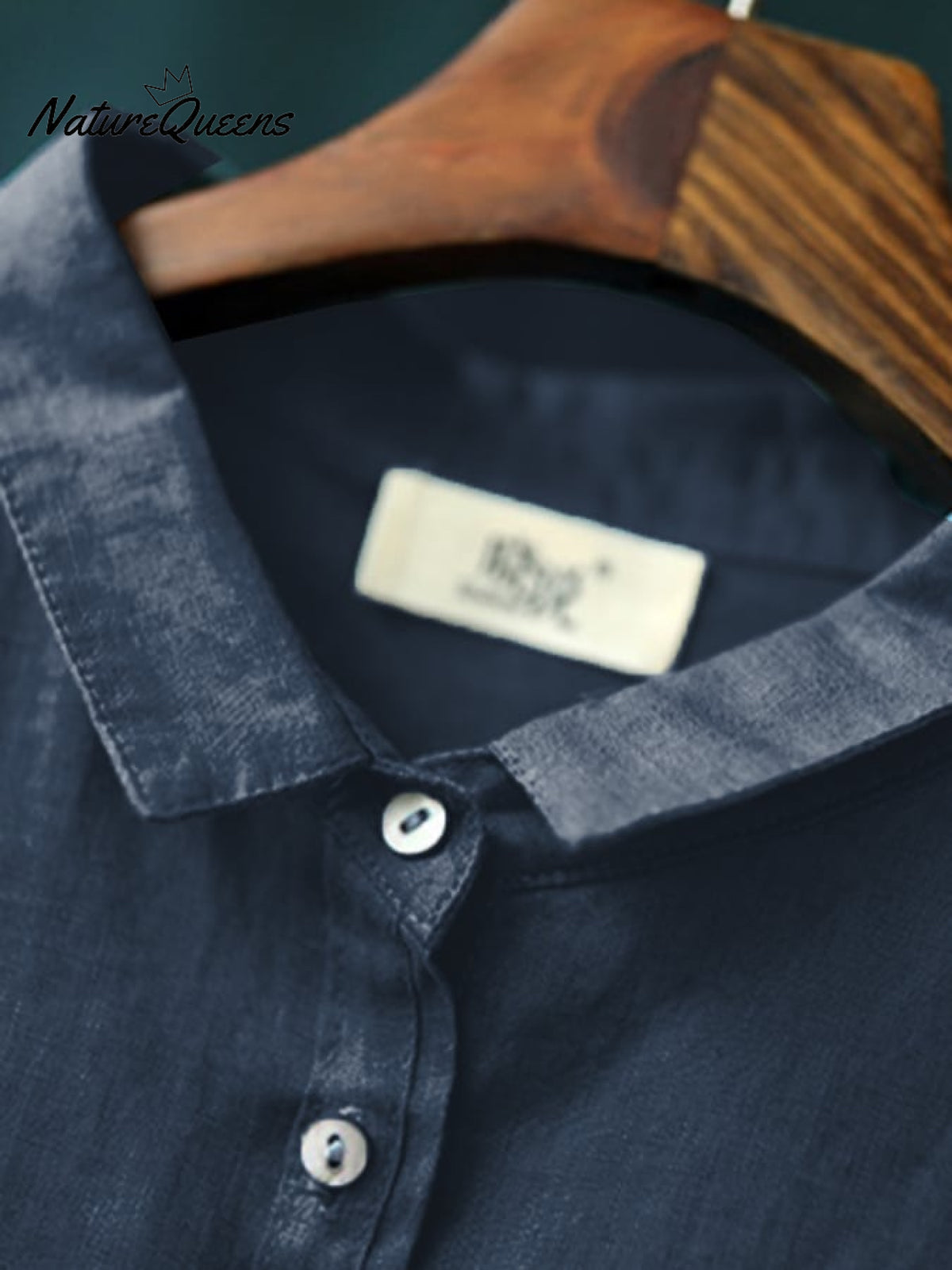 Ladies Casual Short Sleeve Shirt With Lapel Button Design