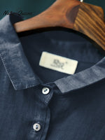 Ladies Casual Short Sleeve Shirt With Lapel Button Design