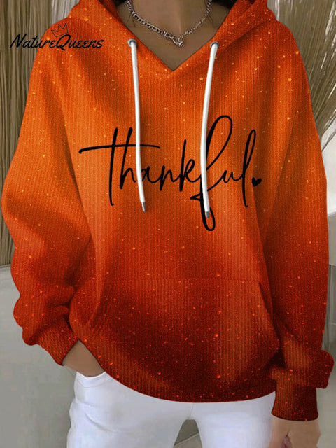 Women's Thanksgiving Blessing Printed Sweatshirt