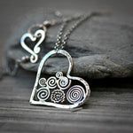 Retro Spiral Love Necklace