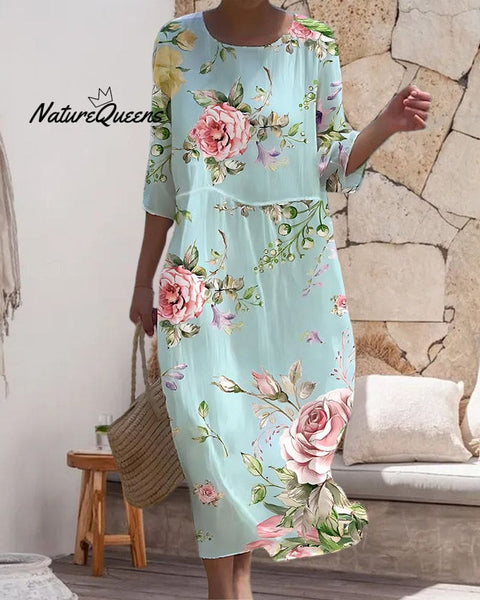 NAIA? | Elegant Floral Dress