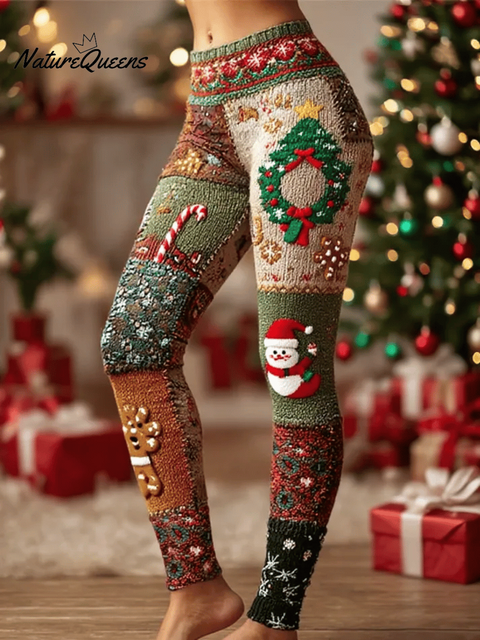 Women's Santa Claus Print Leggings