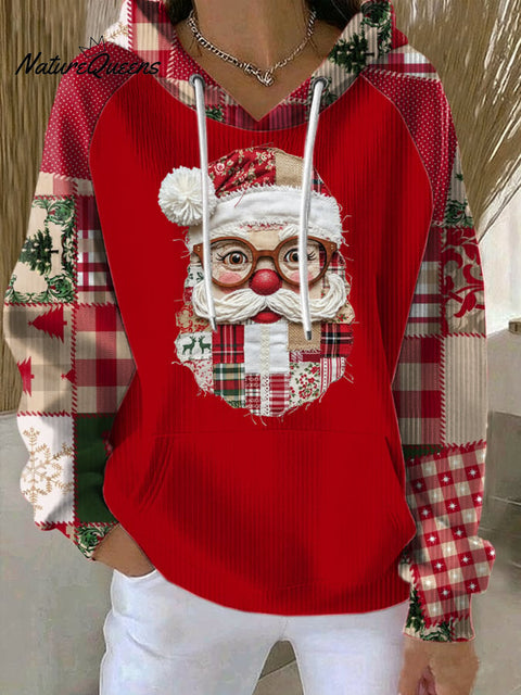 Women's Christmas Santa Printed Sweatshirt