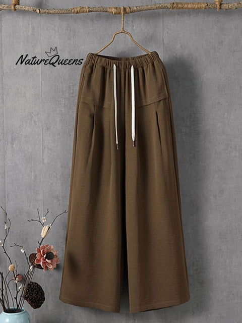 Women's Solid Color Simple Versatile Loose Casual Pants