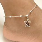 Elegant Sea Turtle Pendant Beach Adjustable Anklet Perfect Gift For Girlfriend