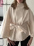 Women's Elegant Solid Color Cashmere Wool Cape Jacket
