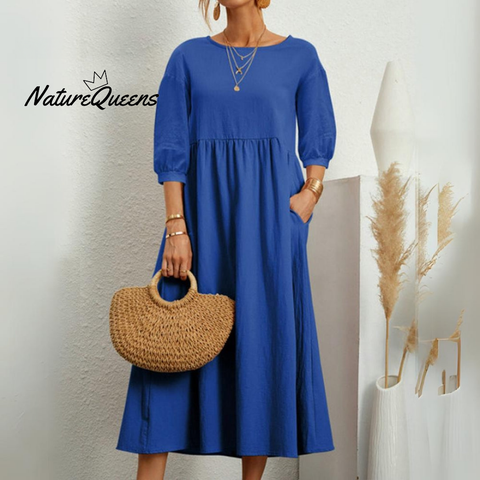 CHRISTINE? | Timeless Cotton Maxi Dress