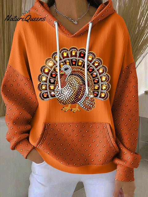 Women's Thanksgiving Day Print Casual Sweatshirt