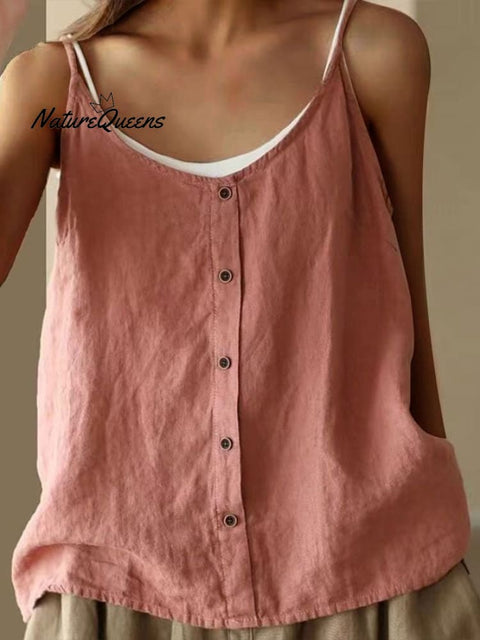 Women's Cotton Casual Loose Tank Top