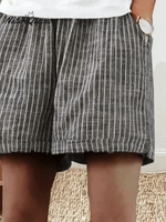 Classic Stripe Relaxed Baggy Shorts