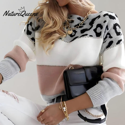 Pascaline | Leopard Print Casual Sweater
