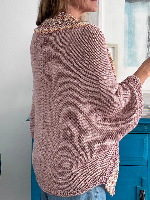 Women's Dreamy Mixed Color Knitted Cardigan