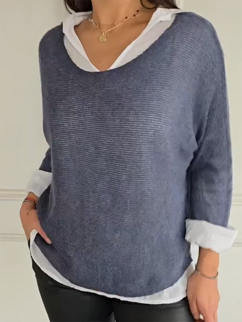 Basic Soft Sweater Two-piece Set