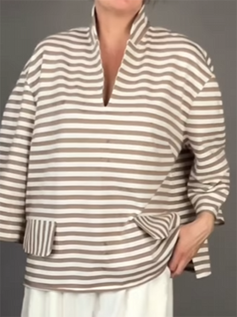 Classic and Elegant Max Mara Cotton and Linen Top