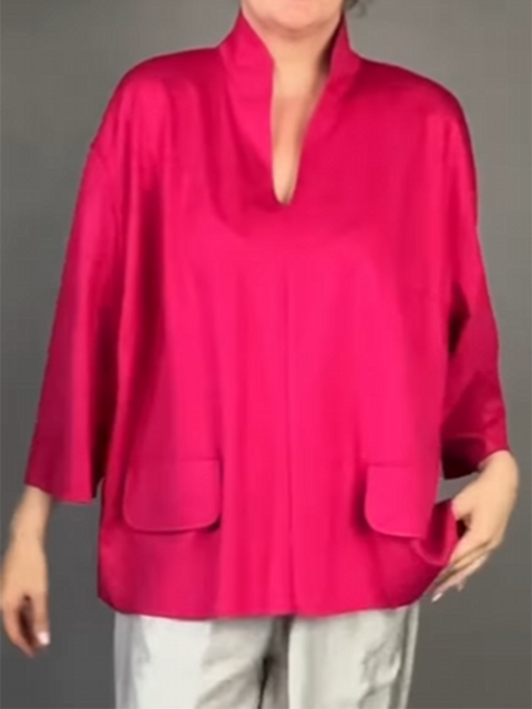 Classic and Elegant Max Mara Cotton and Linen Top